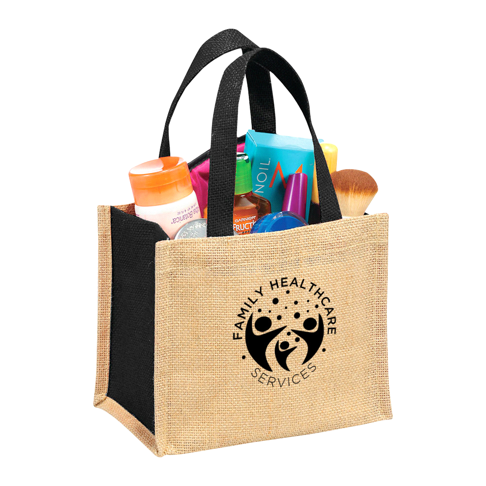 Mini Jute Gift Tote 4L – Lunch Bags – The Range – available in Natural – thumbnail 3 of 4