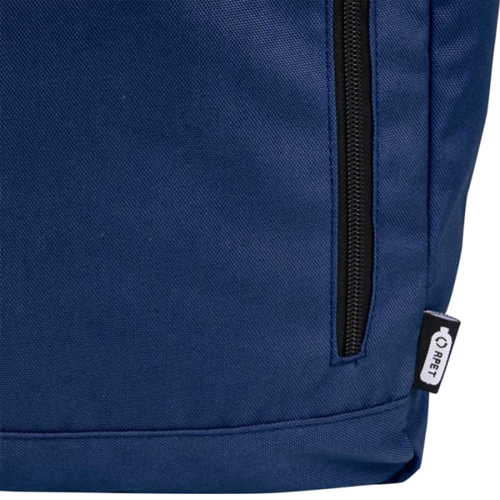 Byron 15.6" GRS RPET Roll-Top Backpack 18L – Backpacks – The Range – available in Black, Grey and Navy – thumbnail 16 of 20