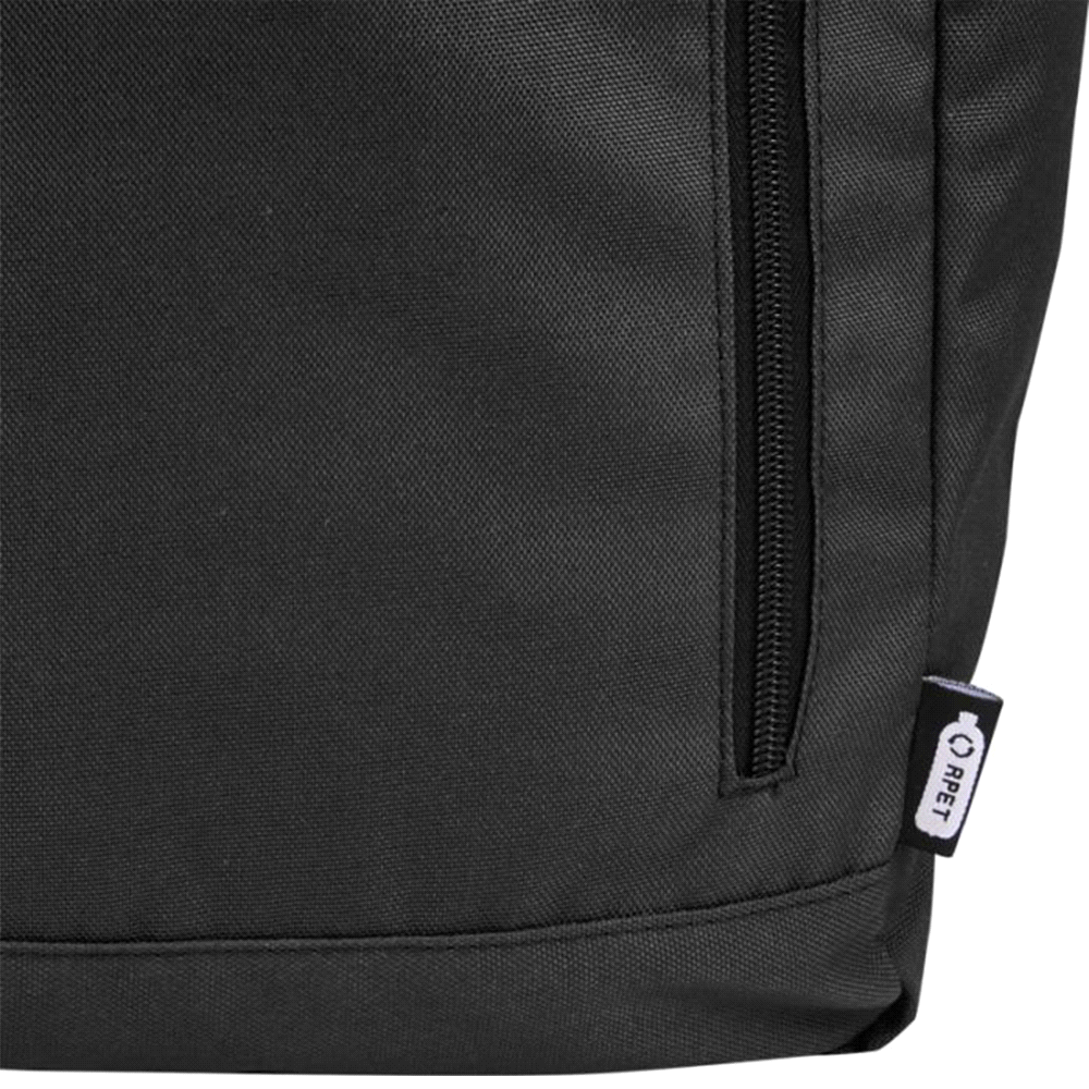 Byron 15.6" GRS RPET Roll-Top Backpack 18L – Backpacks – The Range – available in Black, Grey and Navy – thumbnail 14 of 20