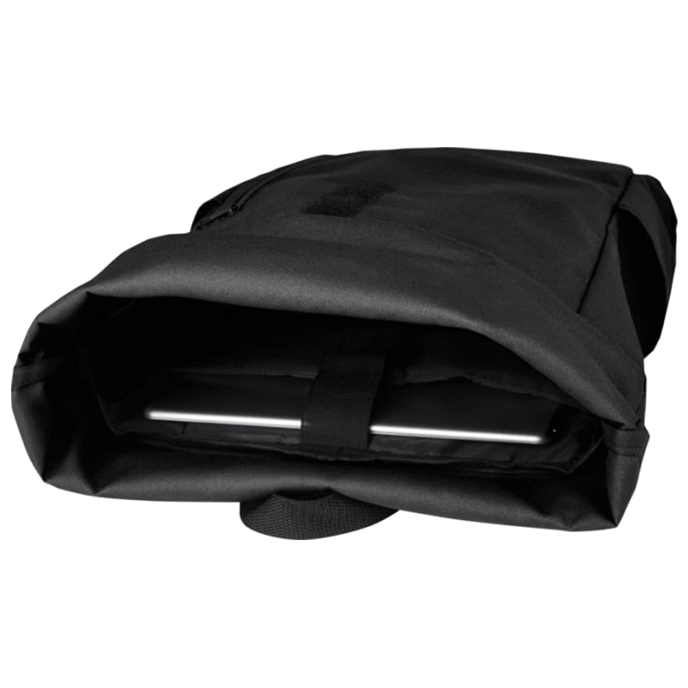 Byron 15.6" GRS RPET Roll-Top Backpack 18L – Backpacks – The Range – available in Black, Grey and Navy – thumbnail 13 of 20