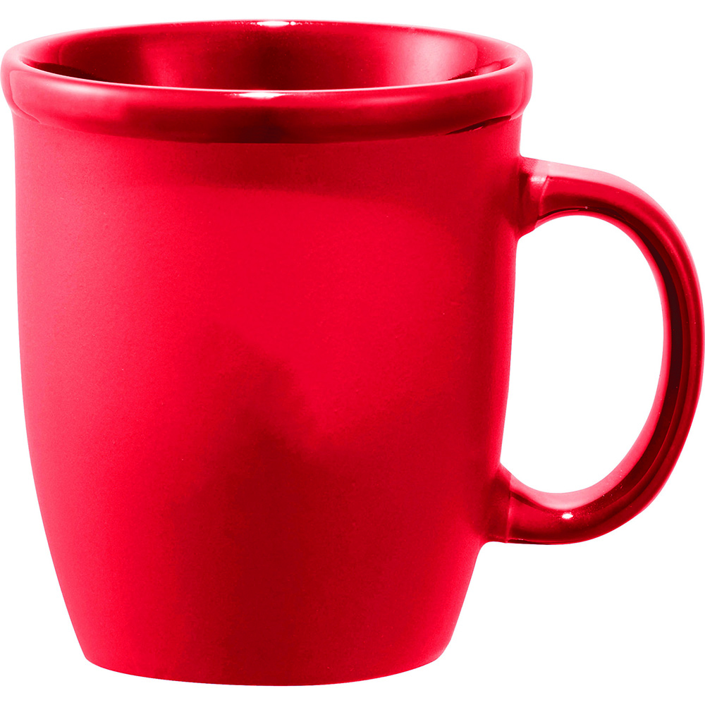 Cafe Au Lait Ceramic Mug 350ml – Mugs – The Range – available in Red and White – thumbnail 4 of 11
