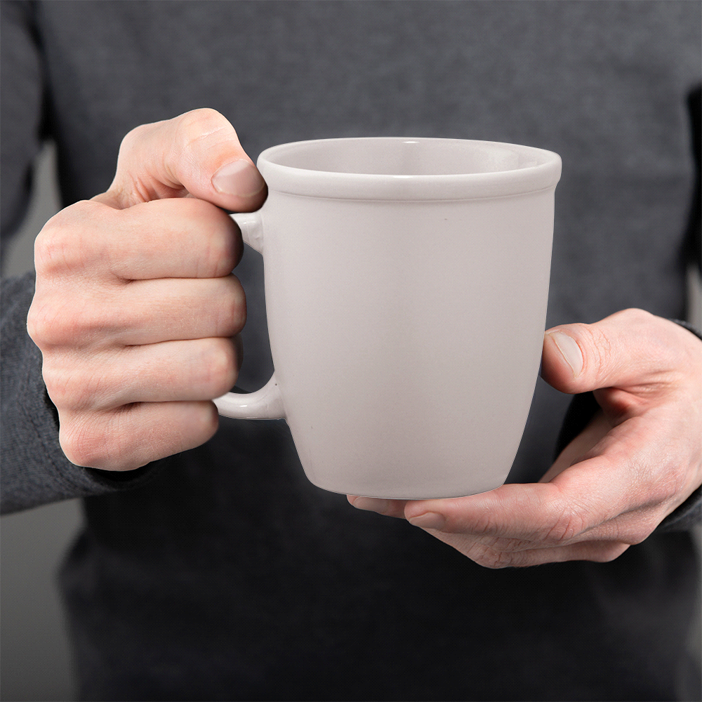 Cafe Au Lait Ceramic Mug 350ml – Mugs – The Range – available in Red and White – thumbnail 2 of 11