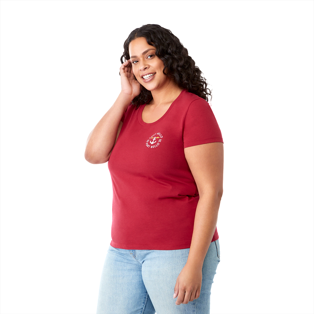 Somoto Eco Short Sleeve Tee - Womens – T Shirts – Apparel Range – available in Black, Heather Grey, New Royal, Vintage Red and White – thumbnail 9 of 35