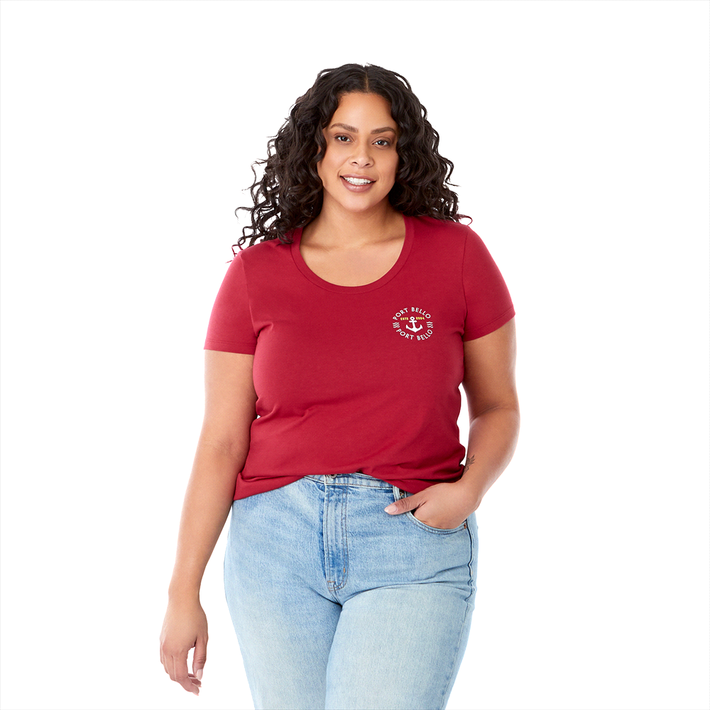 Somoto Eco Short Sleeve Tee - Womens – T Shirts – Apparel Range – available in Black, Heather Grey, New Royal, Vintage Red and 1 more – thumbnail 1 of 35
