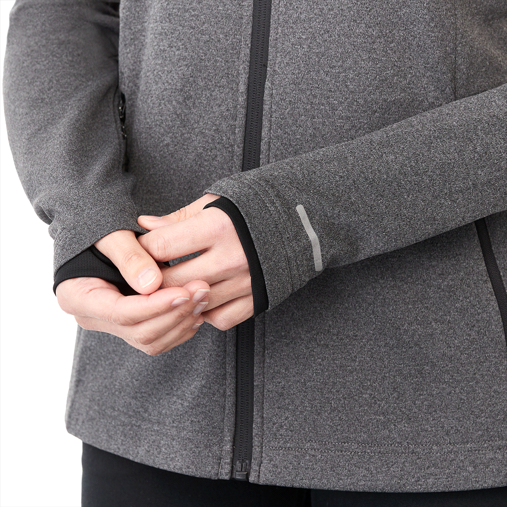 Asgard Eco Knit Jacket - Womens – Jackets – Apparel Range – available in Black, Heather Dark Charcoal, New Royal Heather, Silver Heather and Team Red Heather – thumbnail 11 of 31