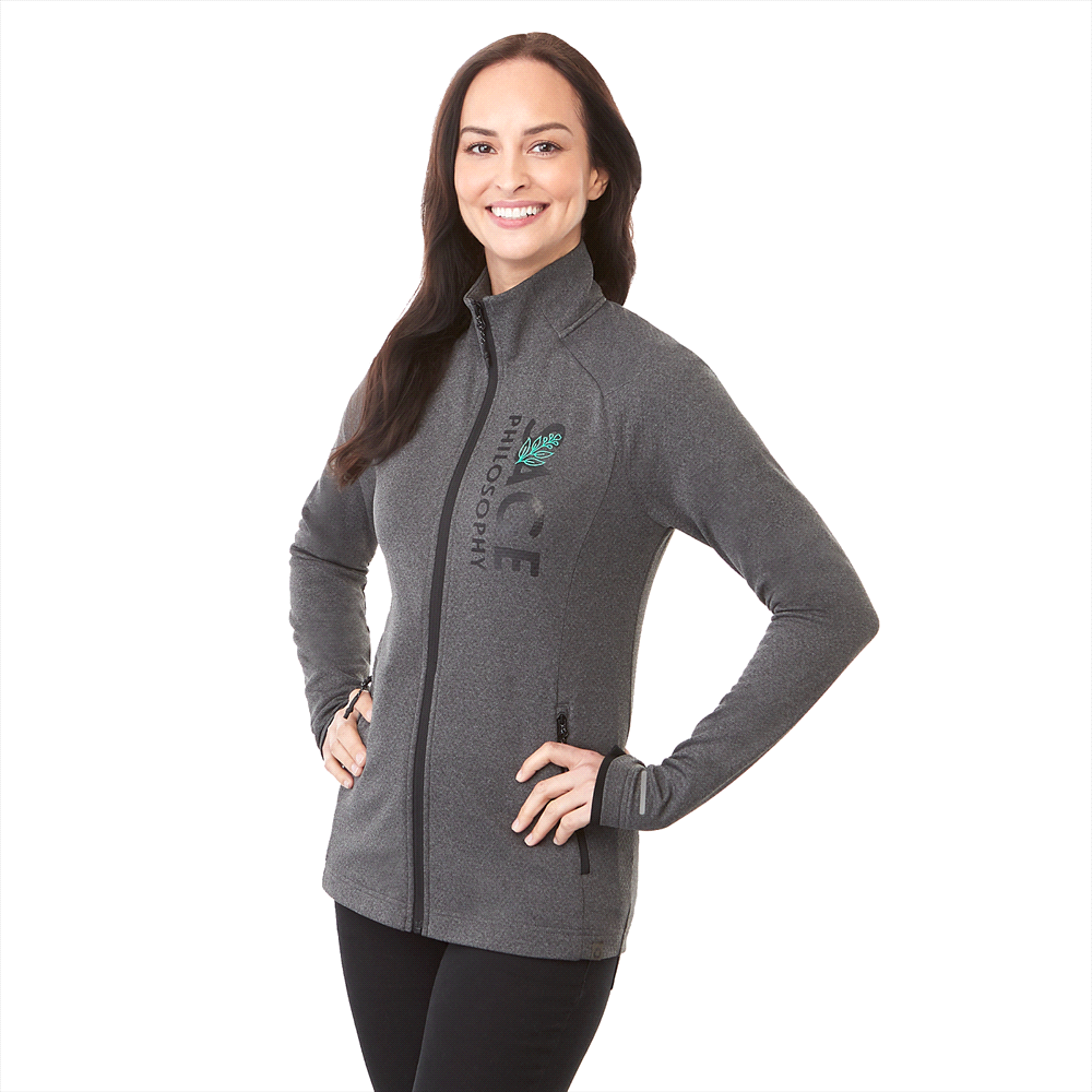 Asgard Eco Knit Jacket - Womens – Jackets – Apparel Range – available in Black, Heather Dark Charcoal, New Royal Heather, Silver Heather and Team Red Heather – thumbnail 7 of 31