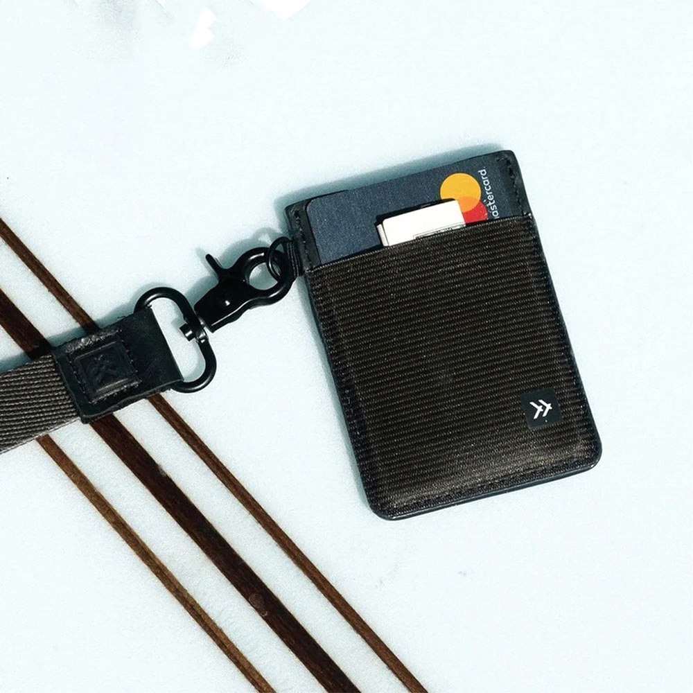Thread Vertical Wallet – Brushes – The Range – available in Black – thumbnail 2 of 4
