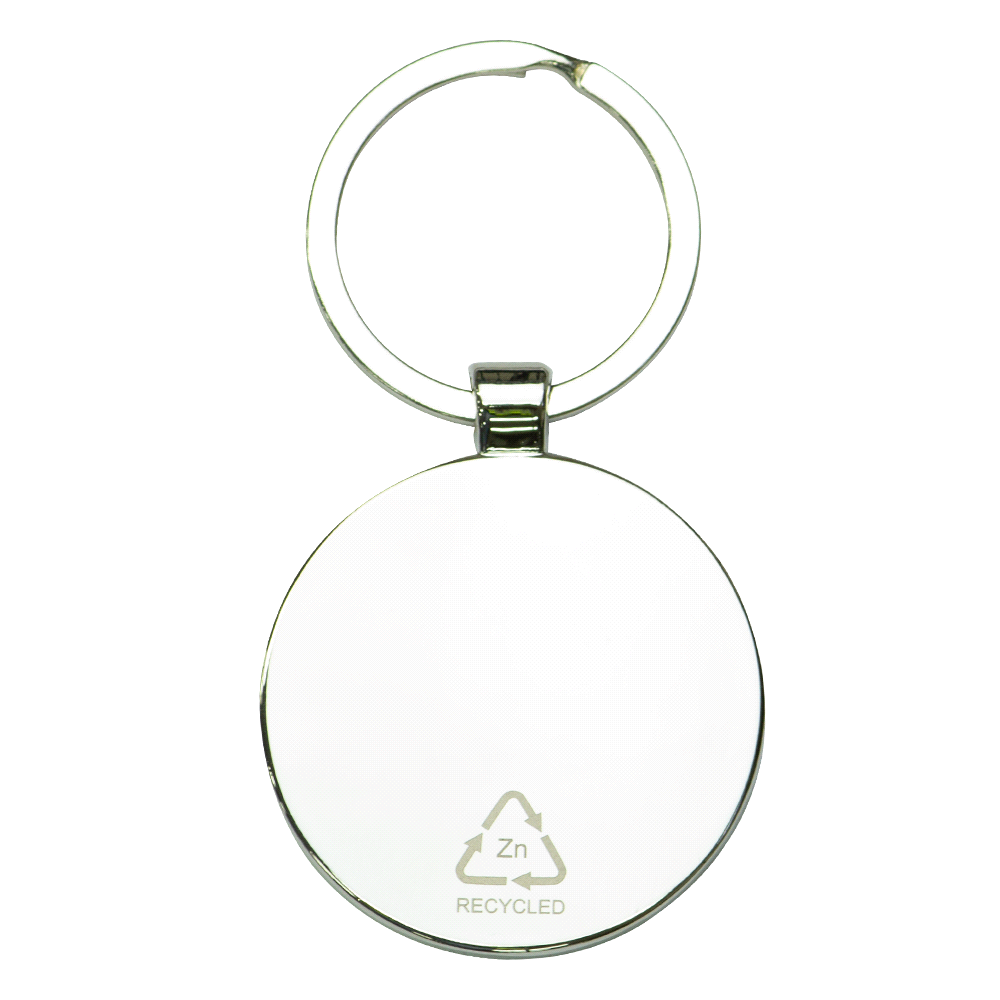 Circular Recycled Zinc Alloy Keyring w/ Bamboo – Keyrings – The Range – available in Bamboo – thumbnail 2 of 4