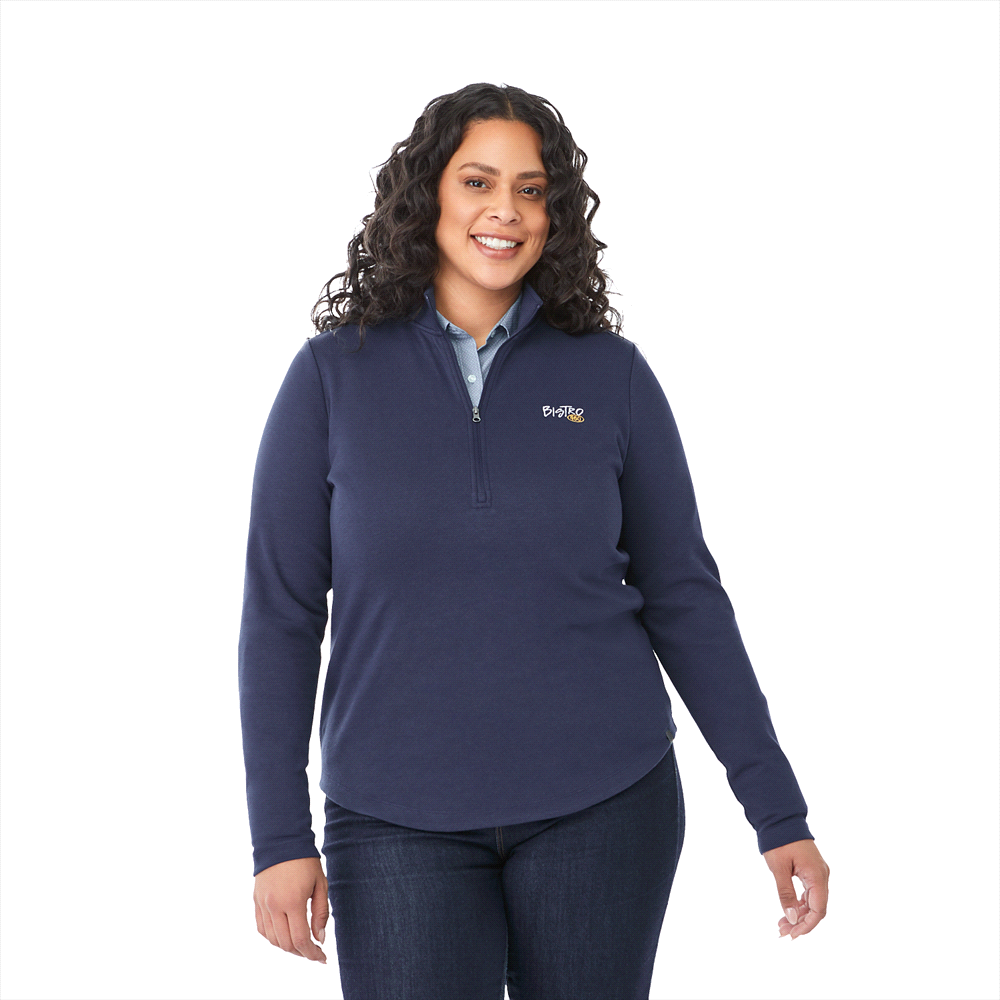 Rigi Eco Knit Quarter Zip - Womens – Jackets – available in black, blue, grey colours