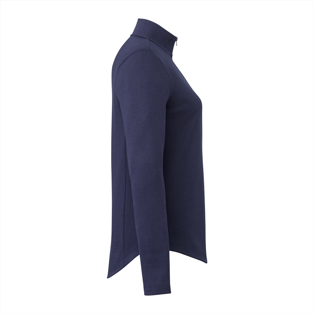 Rigi Eco Knit Quarter Zip - Womens – Jackets – Apparel Range – available in Black, Heather Grey and Vintage Navy – thumbnail 11 of 23