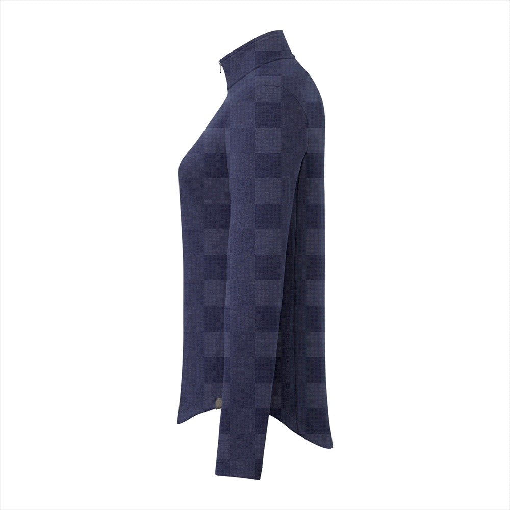 Rigi Eco Knit Quarter Zip - Womens – Jackets – Apparel Range – available in Black, Heather Dark Charcoal, Heather Grey and Vintage Navy – thumbnail 10 of 23