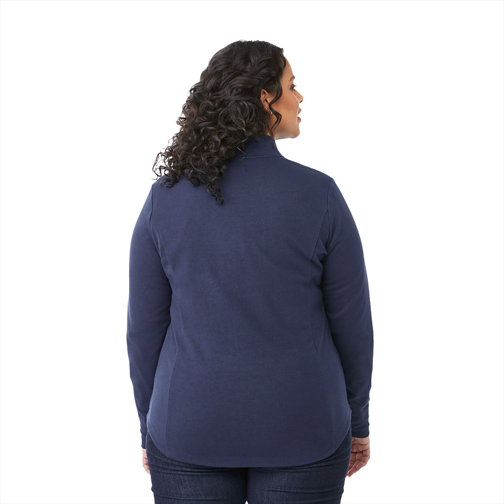 Rigi Eco Knit Quarter Zip - Womens – Jackets – Apparel Range – available in Black, Heather Dark Charcoal, Heather Grey and Vintage Navy – thumbnail 8 of 23