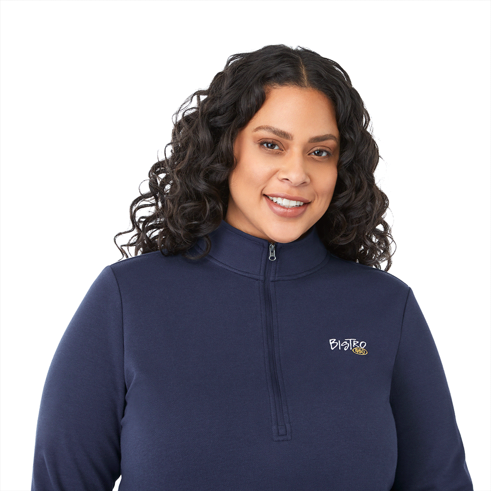 Rigi Eco Knit Quarter Zip - Womens – Jackets – Apparel Range – available in Black, Heather Dark Charcoal, Heather Grey and Vintage Navy – thumbnail 9 of 23