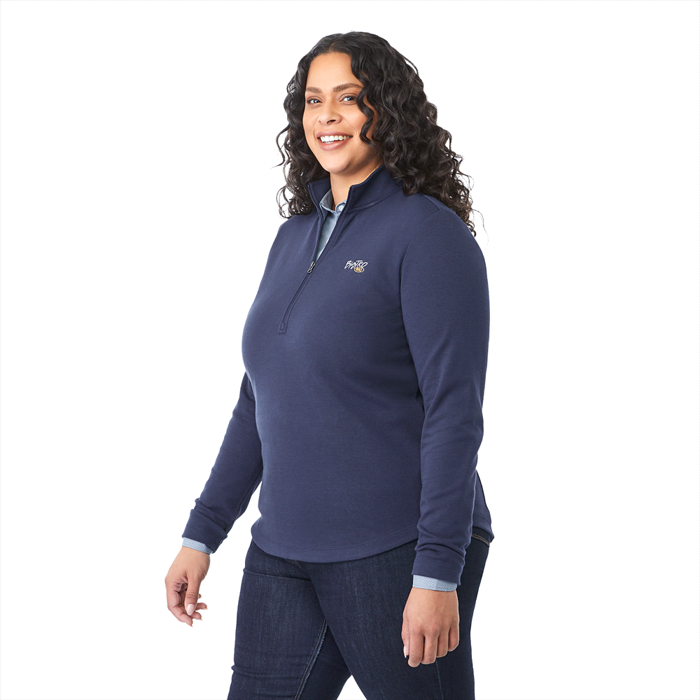 Rigi Eco Knit Quarter Zip - Womens – Jackets – Apparel Range – available in Black, Heather Grey and Vintage Navy – thumbnail 6 of 23