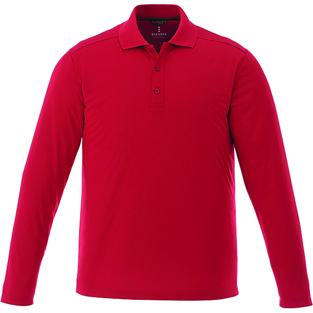 Mori Long Sleeve Polo - Mens – Jackets – Apparel Range – available in Black, Forest Green, Navy, Steel Grey and 1 more – thumbnail 3 of 19