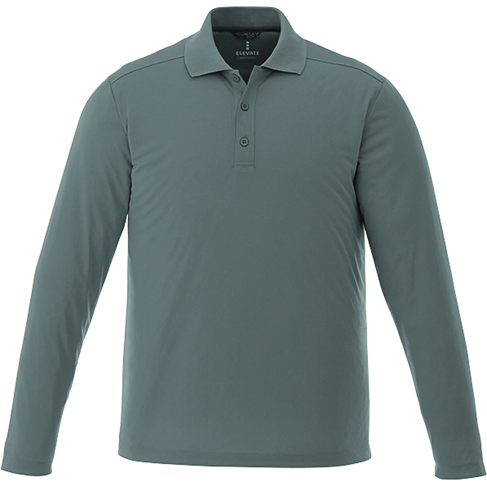 Mori Long Sleeve Polo - Mens – Jackets – Apparel Range – available in Black, Blue, Green, Grey and 2 more – thumbnail 6 of 19