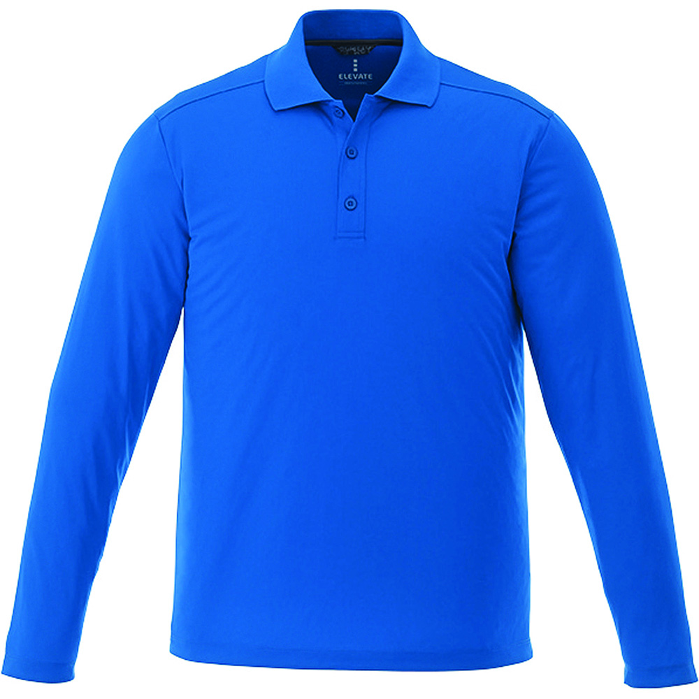 Mori Long Sleeve Polo - Mens – Jackets – Apparel Range – available in Black, Forest Green, Navy, Steel Grey and 1 more – thumbnail 4 of 19