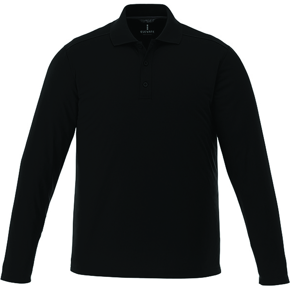 Mori Long Sleeve Polo - Mens – Jackets – Apparel Range – available in Black, Forest Green, Navy, Steel Grey and 1 more – thumbnail 8 of 19