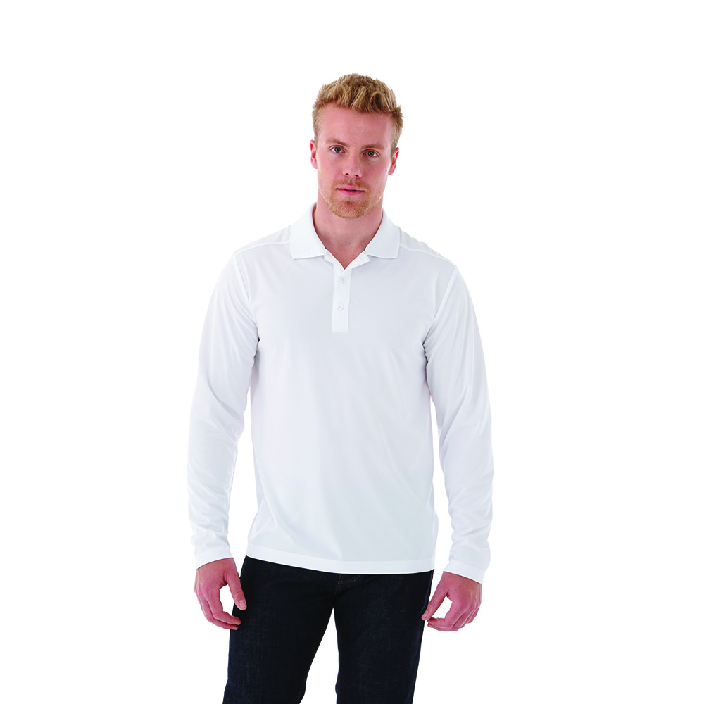 Mori Long Sleeve Polo - Mens – Jackets – Apparel Range – available in Black, Forest Green, Navy, Steel Grey and 1 more – thumbnail 11 of 19