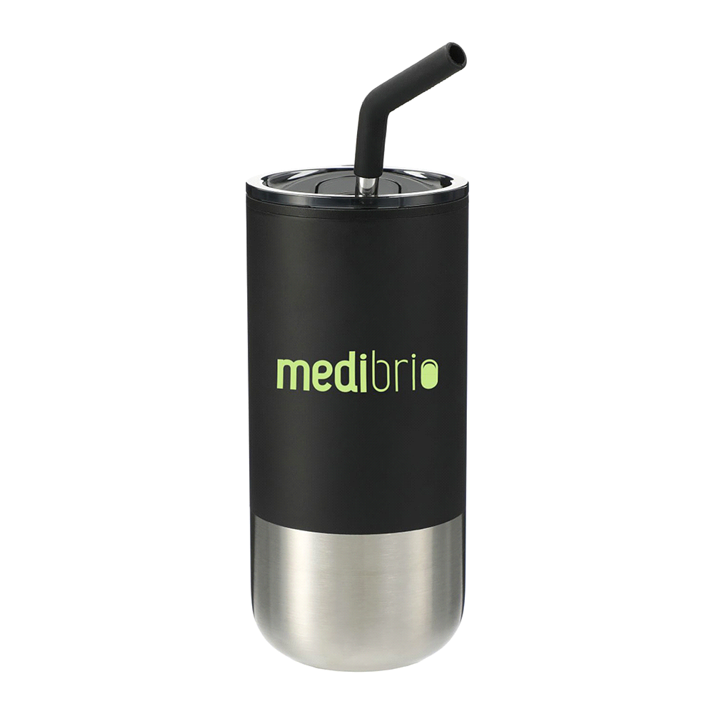 Lagom 470ml Tumbler w/ SS Straw – Drink Bottles – The Range – available in Black, Navy and White – thumbnail 6 of 15