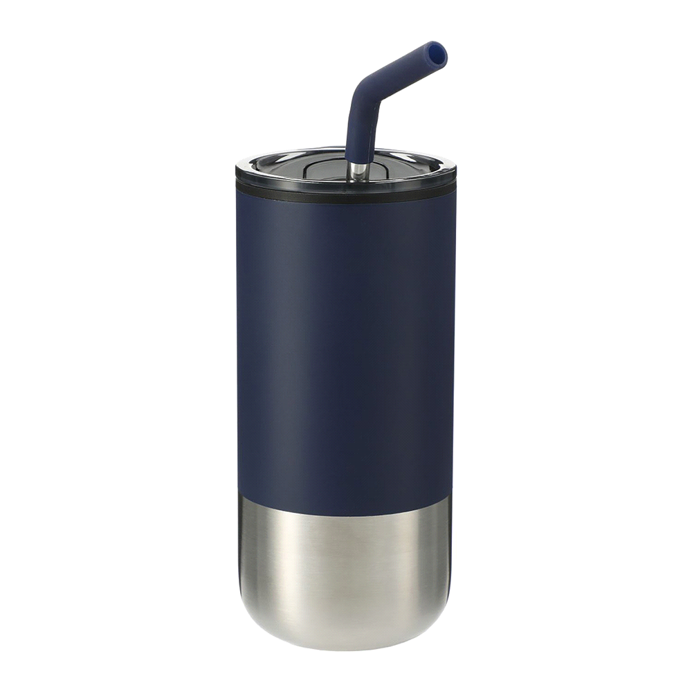 Lagom 470ml Tumbler w/ SS Straw – Drink Bottles – The Range – available in Black, Navy and White – thumbnail 3 of 15