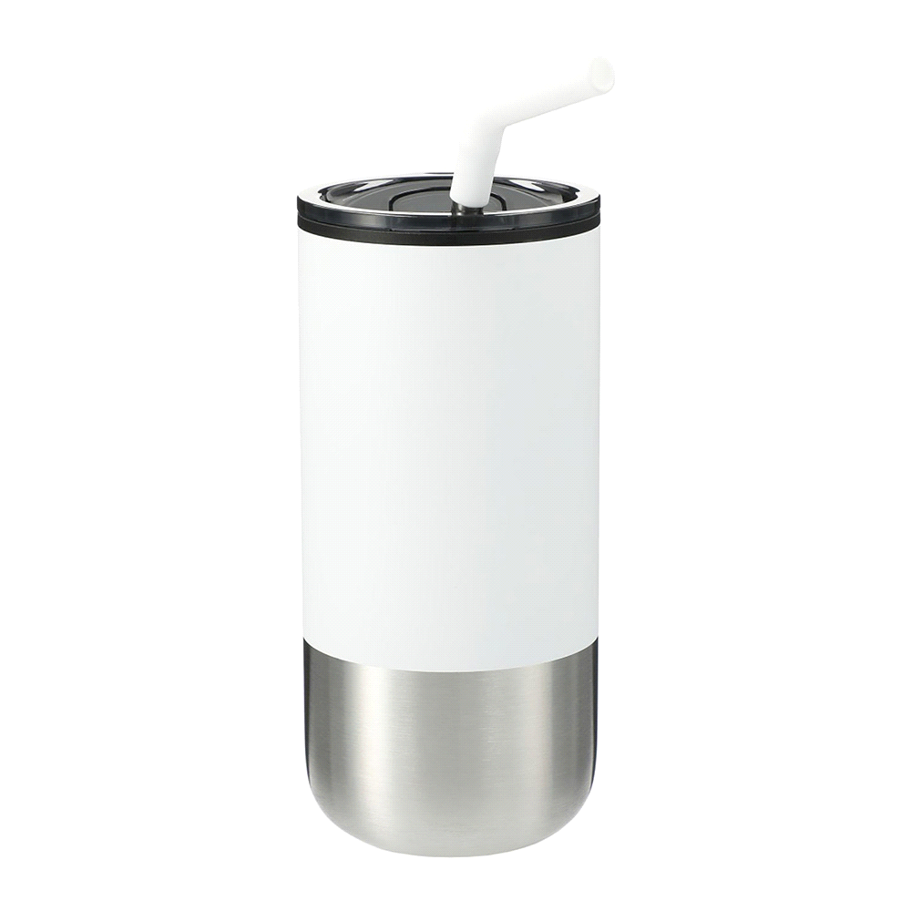 Lagom 470ml Tumbler w/ SS Straw – Drink Bottles – The Range – available in Black, Navy and White – thumbnail 4 of 15