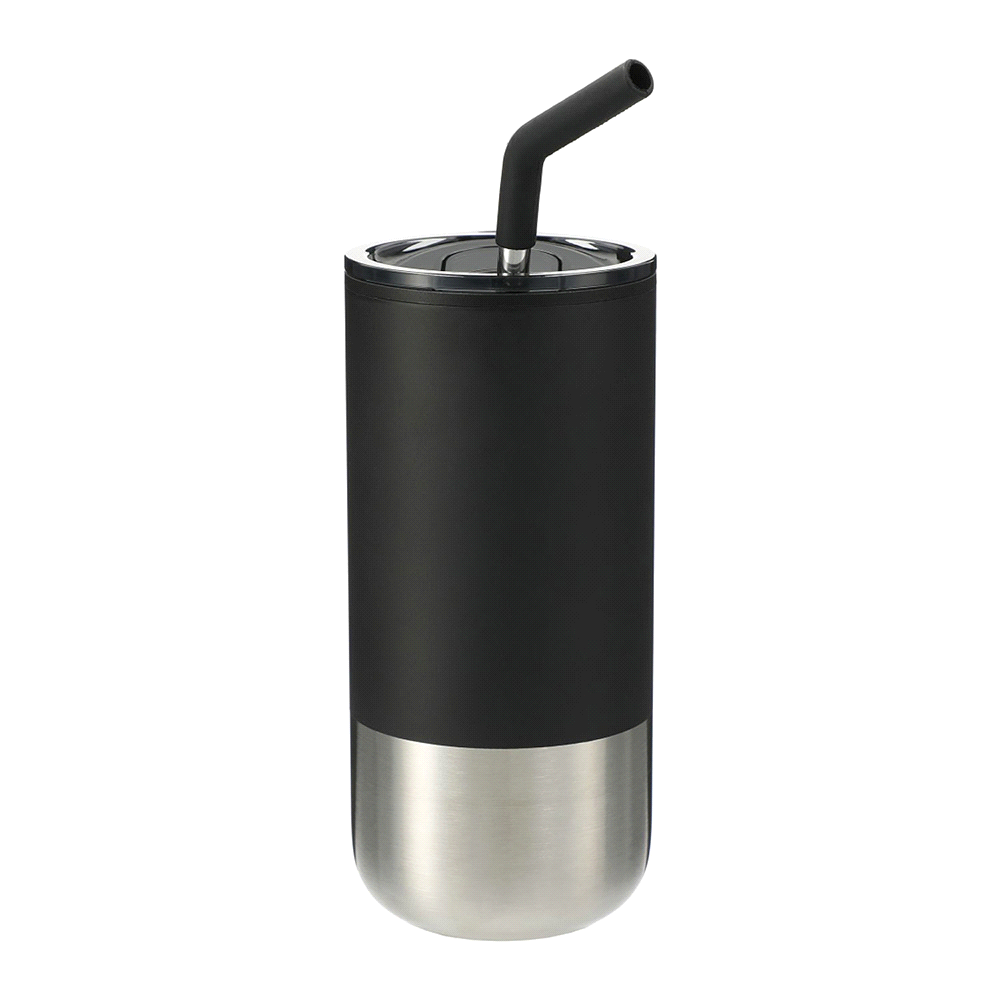 Lagom 470ml Tumbler w/ SS Straw – Drink Bottles – The Range – available in Black, Navy and White – thumbnail 2 of 15