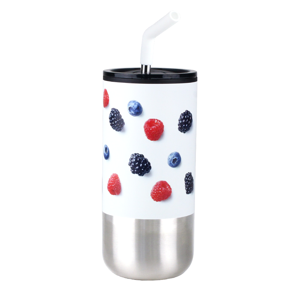 Lagom 470ml Tumbler w/ SS Straw – Drink Bottles – The Range – available in Black, Navy and White – thumbnail 10 of 15