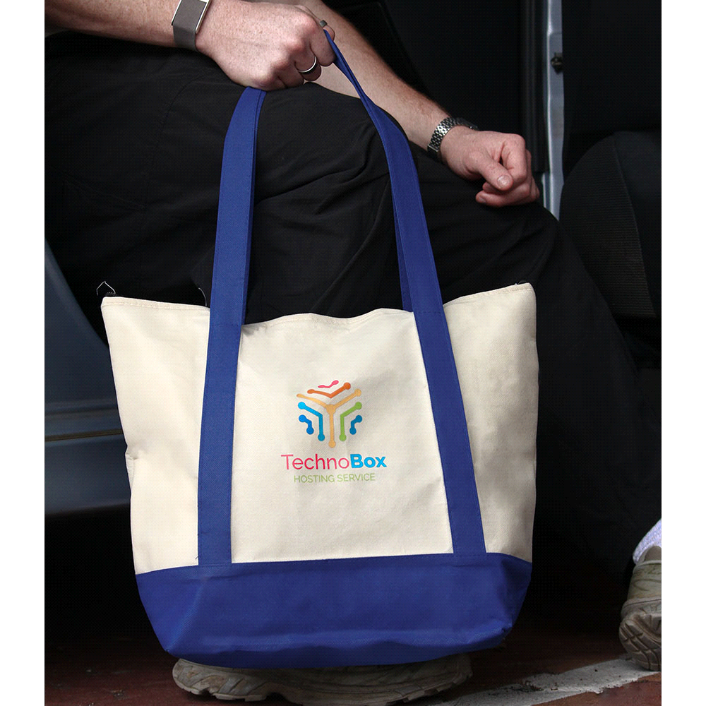 Lighthouse 24-Can Non-Woven Tote Cooler 24L – Cooler Bags – The Range – available in Royal Blue – thumbnail 4 of 4