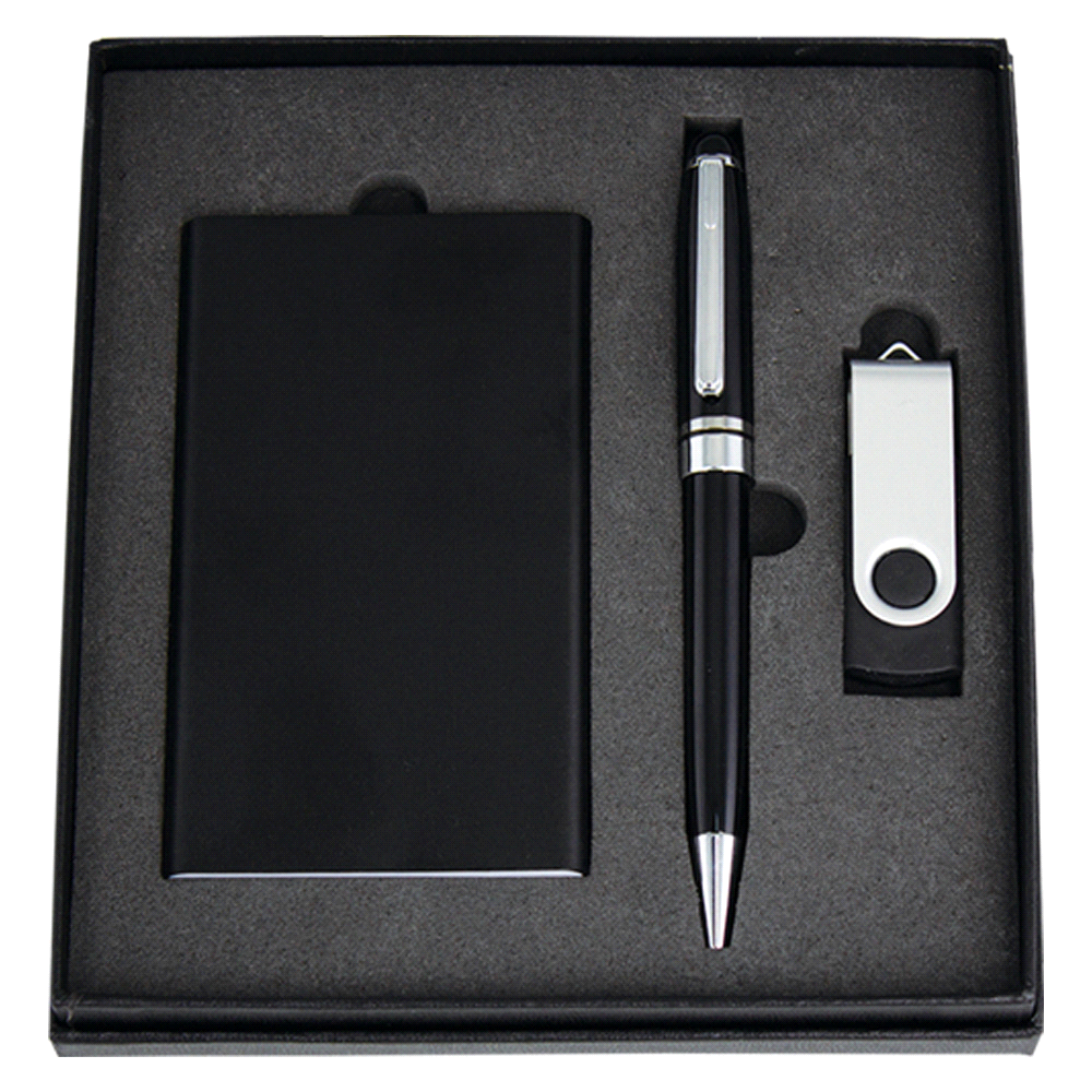 Powerbank, USB (4GB) & Pen Giftset