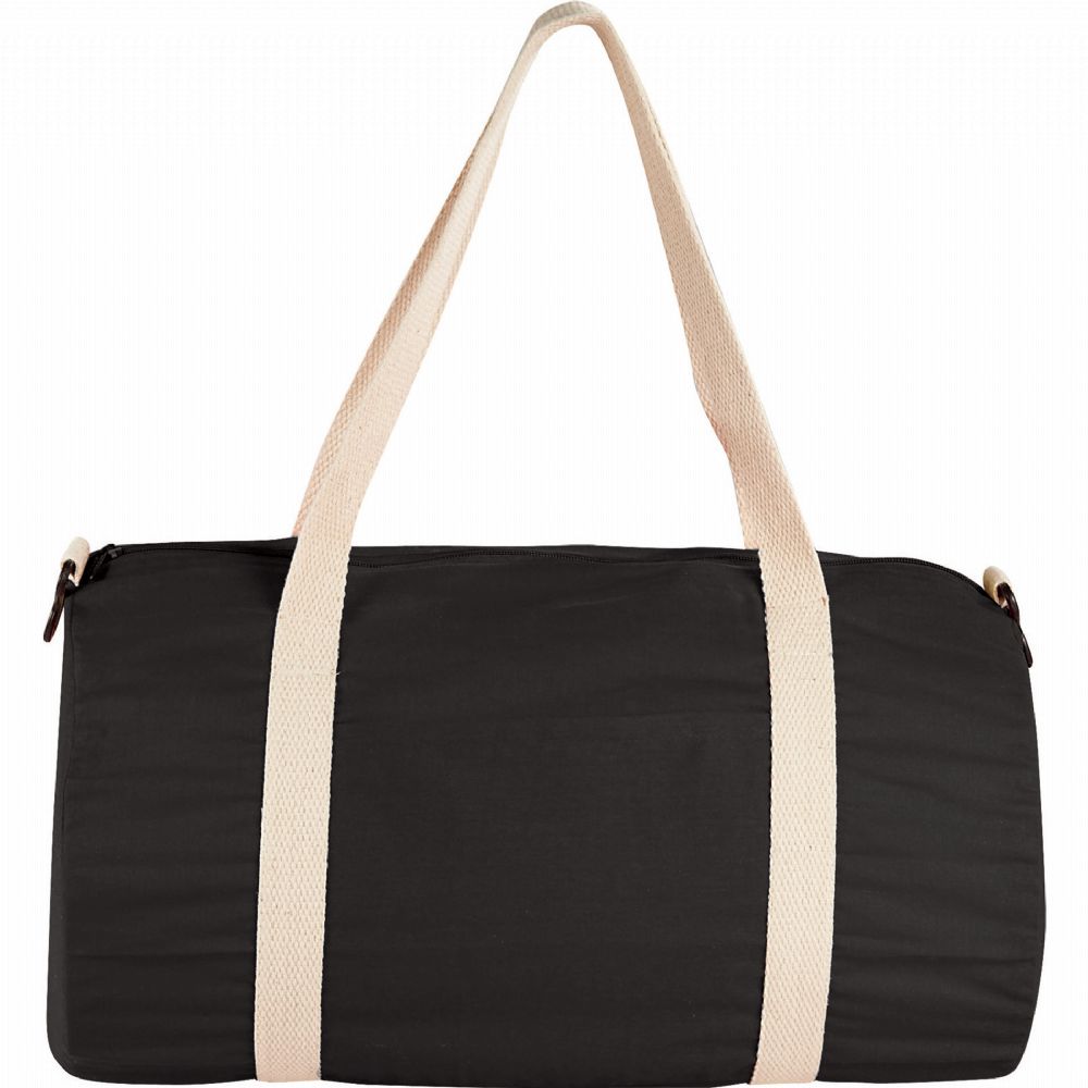 Cotton 18" Barrel Duffel – Duffle/Sports Bags – Global Stock – available in Black, Blue – thumbnail 3 of 9