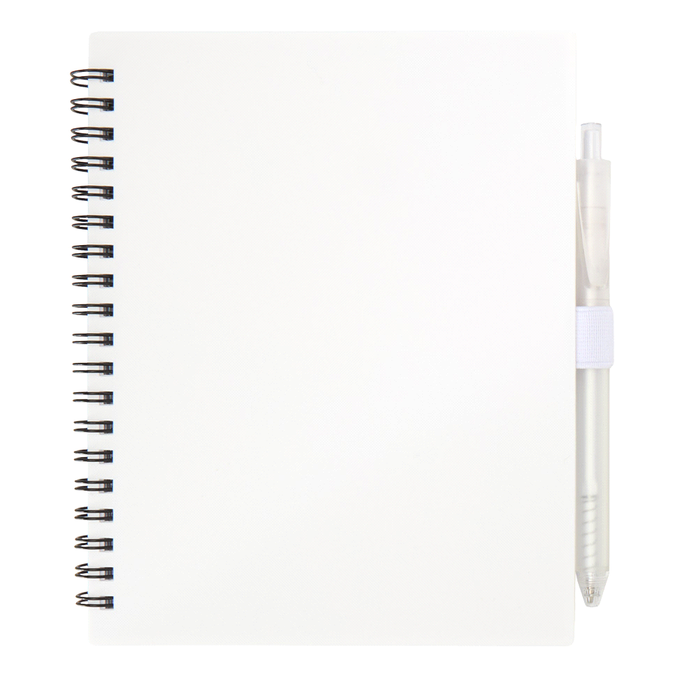 Niove Recycled PP JournalBook & Pen – Diaries – The Range – available in Black, Red, Royal Blue and White – thumbnail 6 of 23