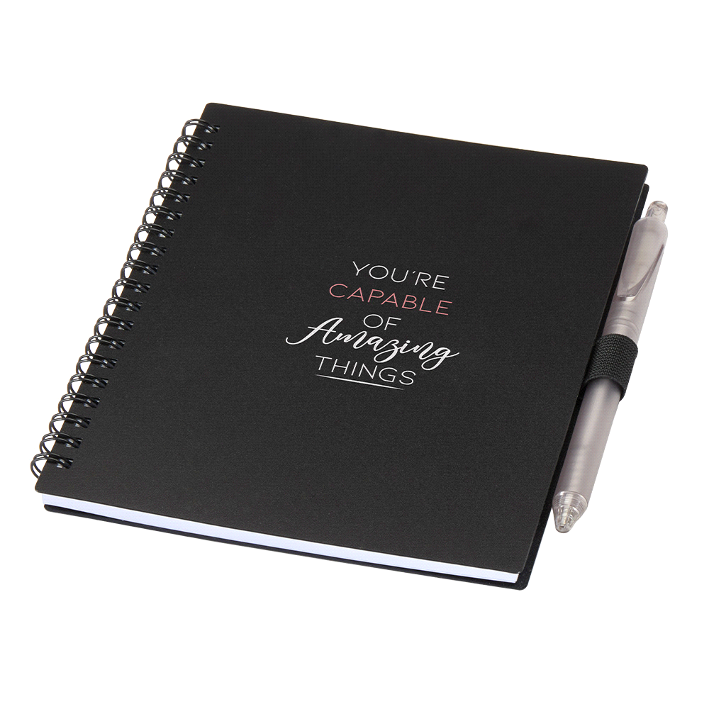 Niove Recycled PP JournalBook & Pen – Diaries – The Range – available in Black, Red, Royal Blue and White – thumbnail 11 of 23