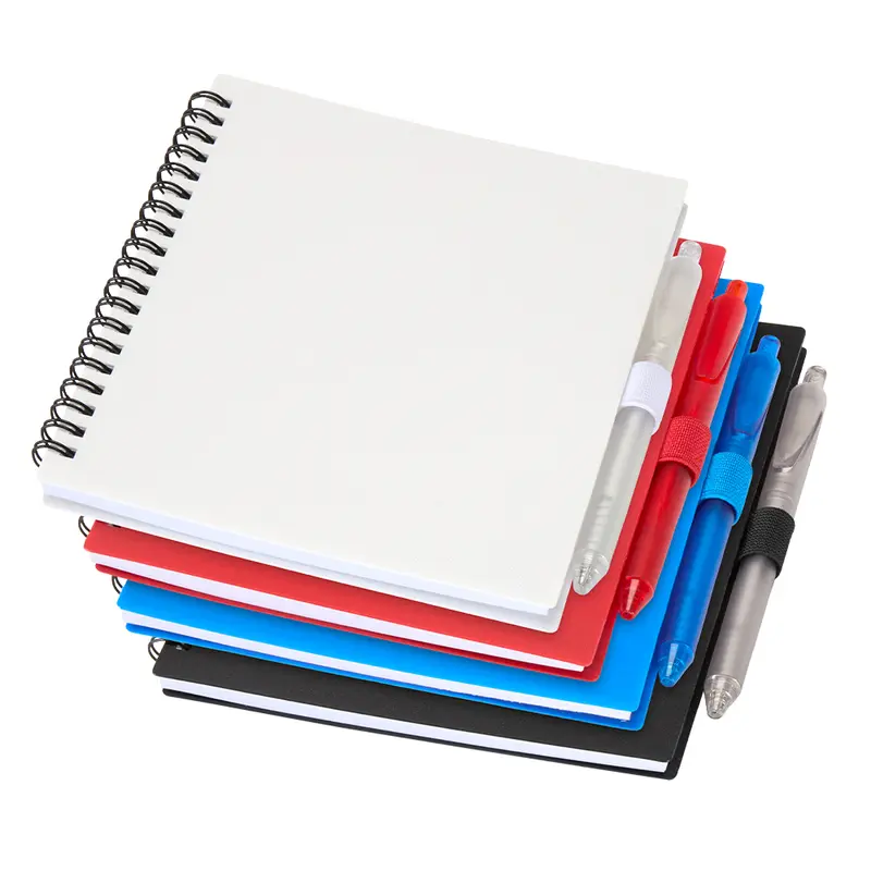 Niove Recycled PP JournalBook & Pen – Diaries – available in black, blue, red colours