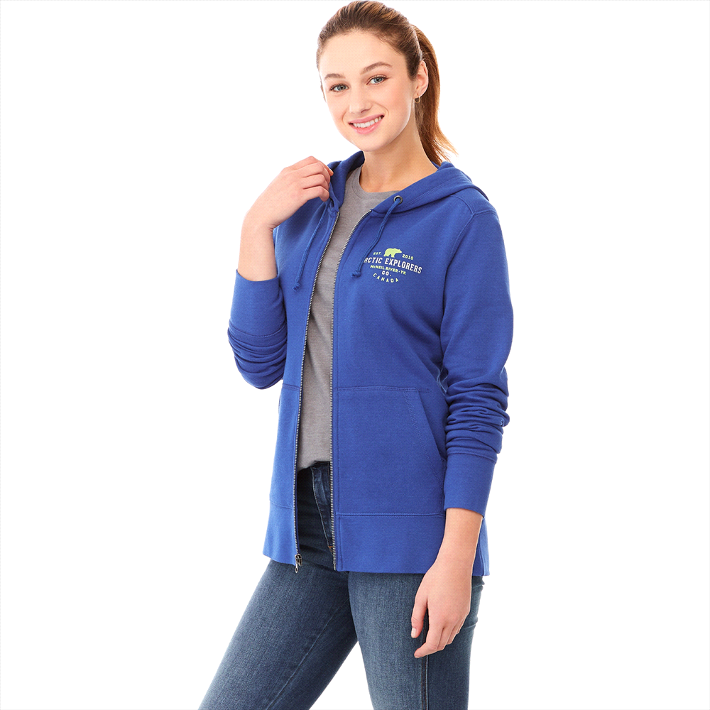 Cypress Fleece Zip Hoody - Womens – Hoodies – Apparel Range – available in Forest Green, Heather Dark Charcoal, Heather Grey Secondary, Maroon and 3 more – thumbnail 2 of 24