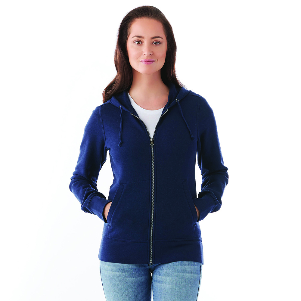 Cypress Fleece Zip Hoody - Womens – Hoodies – Apparel Range – available in Forest Green, Heather Dark Charcoal, Heather Grey Secondary, Maroon and 3 more – thumbnail 4 of 24