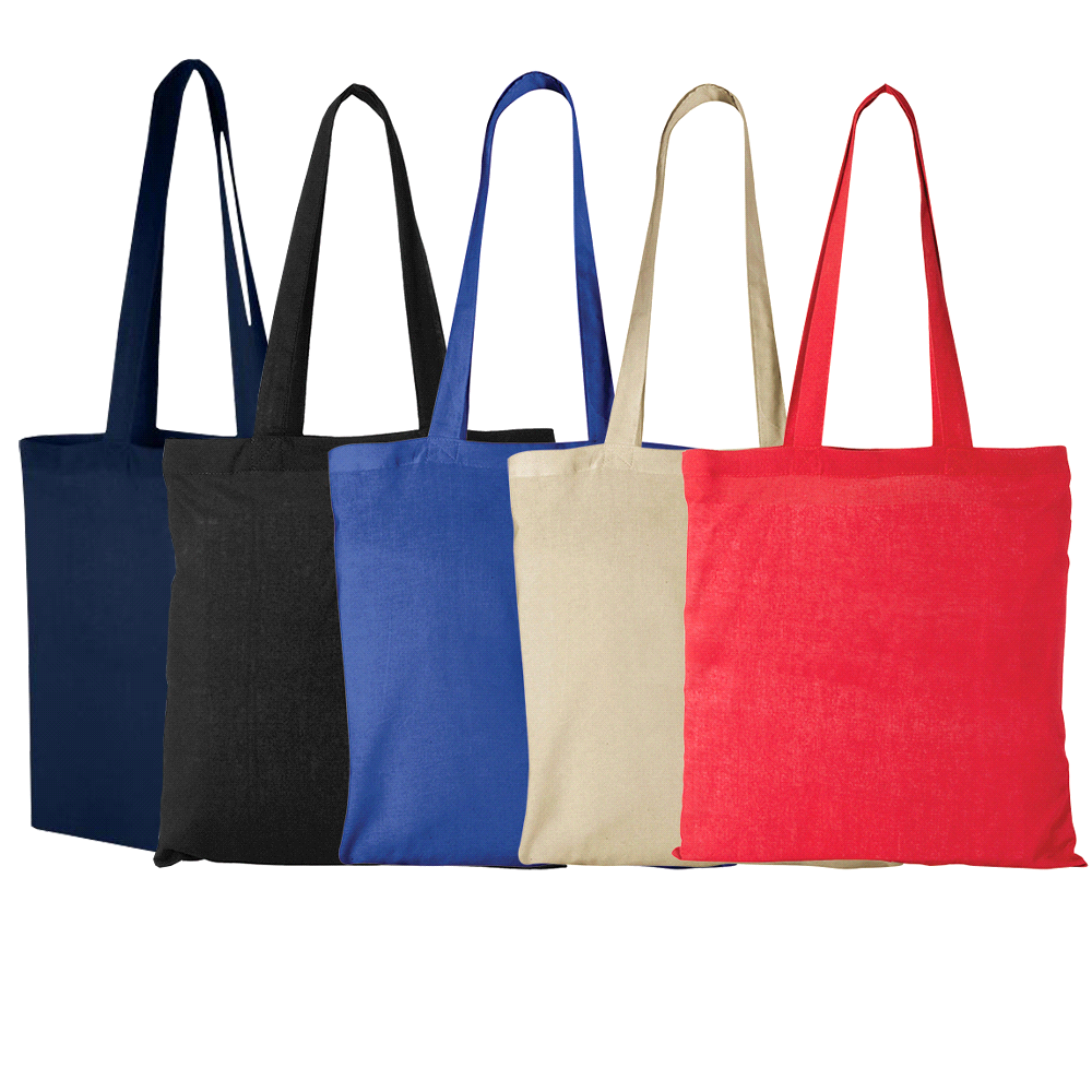 Carolina Cotton Canvas Convention Tote – Shoppers – The Range – available in Black, Natural, Navy, Red and Royal Blue – thumbnail 1 of 20