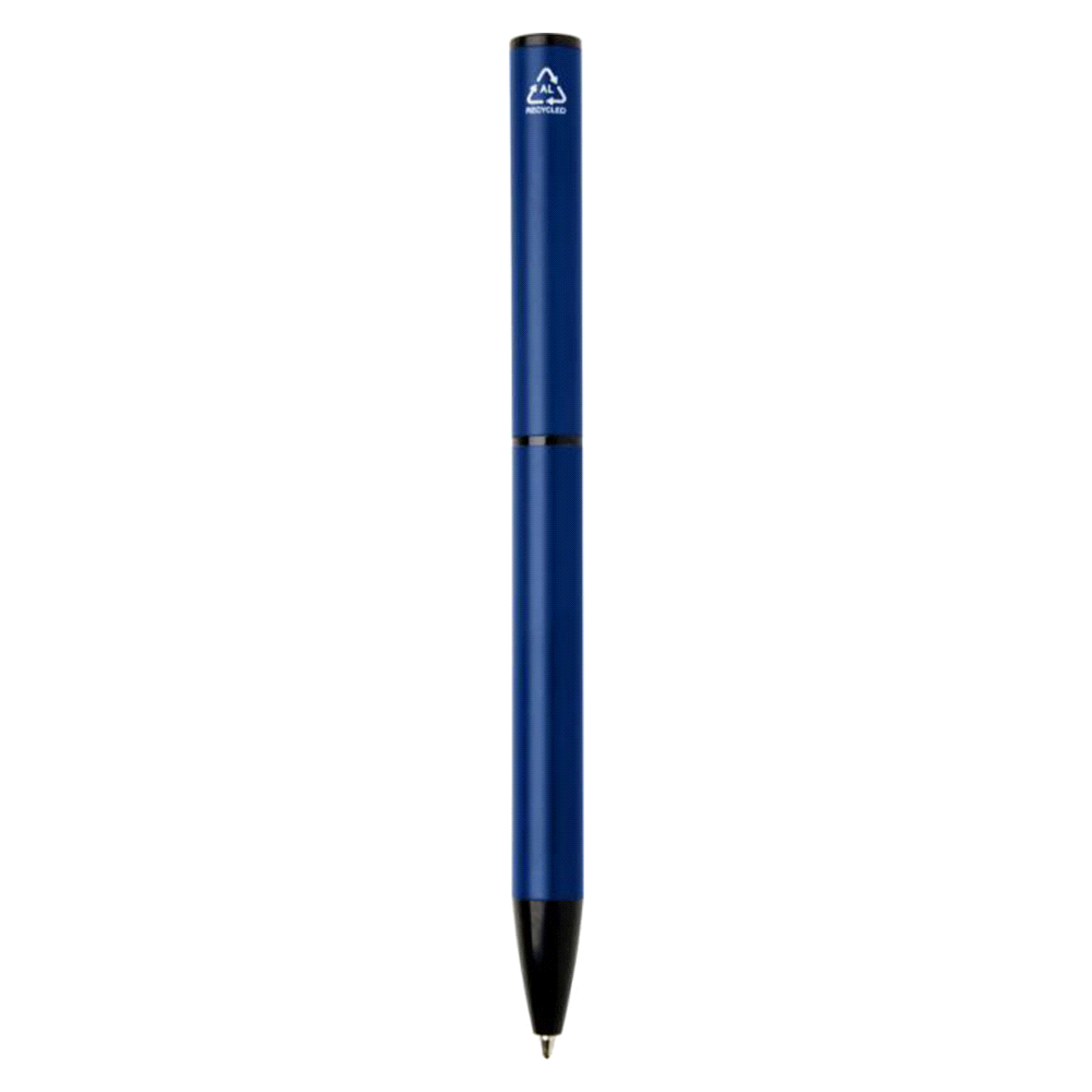 Verton Recycled Aluminium Twist Ballpoint Pen – Eco Pens – The Range – available in Black, Navy, Silver and White – thumbnail 10 of 24