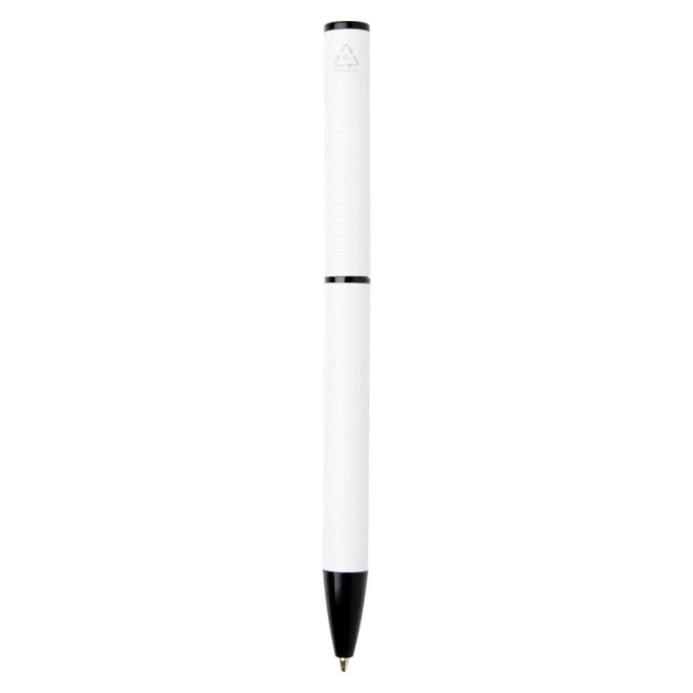Verton Recycled Aluminium Twist Ballpoint Pen – Eco Pens – The Range – available in Black, Navy, Silver and White – thumbnail 12 of 24