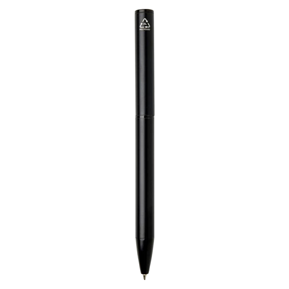 Verton Recycled Aluminium Twist Ballpoint Pen – Eco Pens – The Range – available in Black, Navy, Silver and White – thumbnail 8 of 24