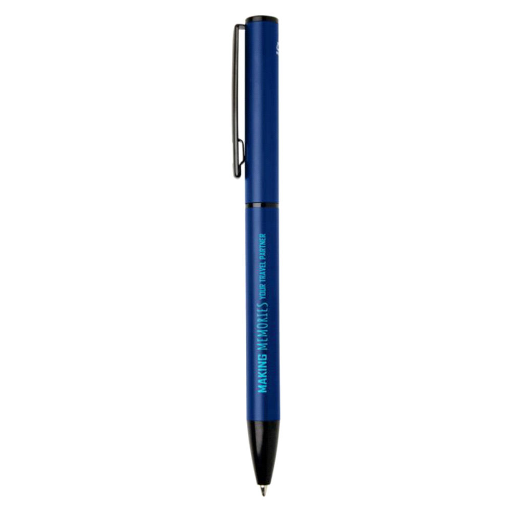 Verton Recycled Aluminium Twist Ballpoint Pen – Eco Pens – The Range – available in Black, Navy, Silver and White – thumbnail 23 of 24