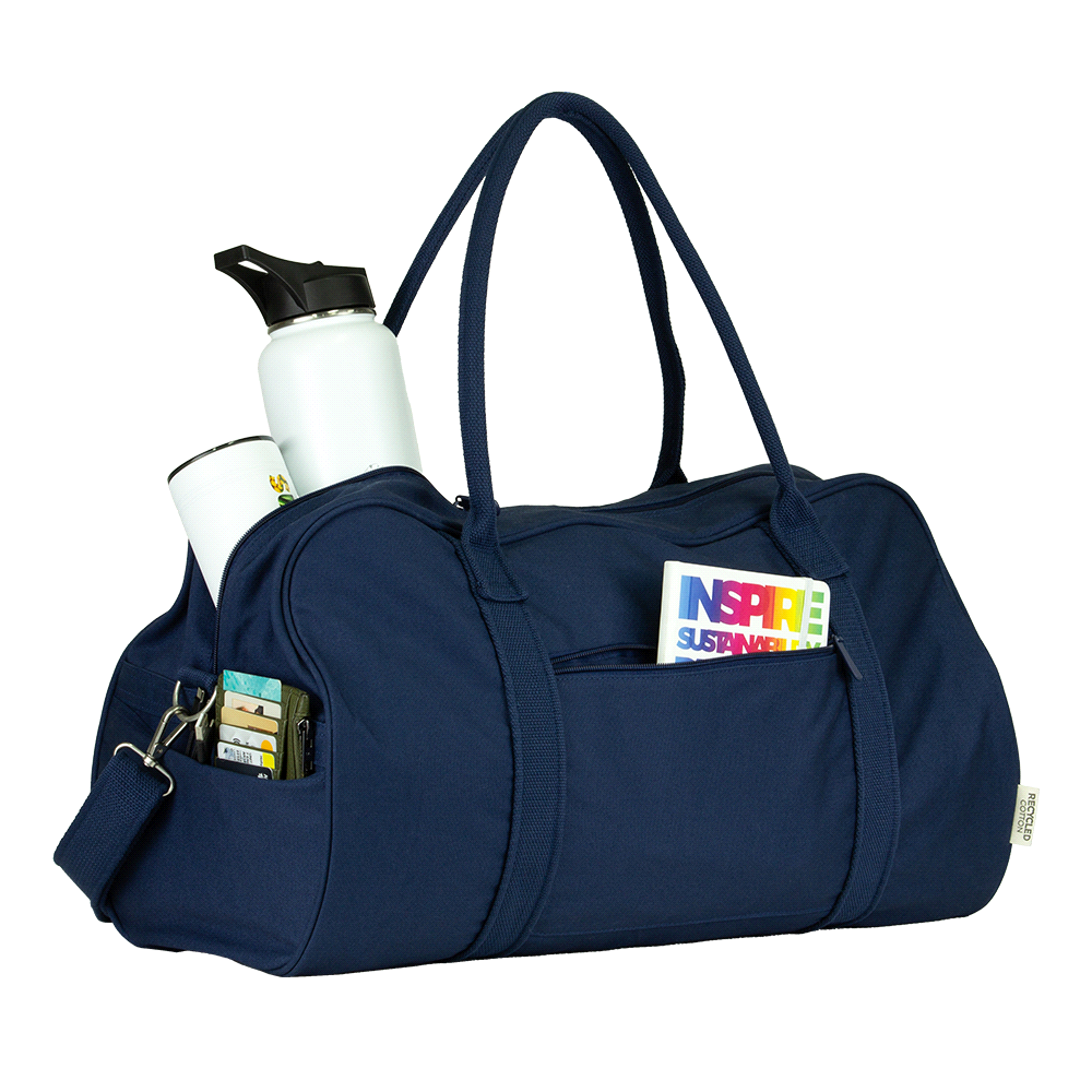 Darani GRS Recycled Canvas Duffle 48L – Duffle/Sports Bags – The Range – available in Black and Navy – thumbnail 21 of 23