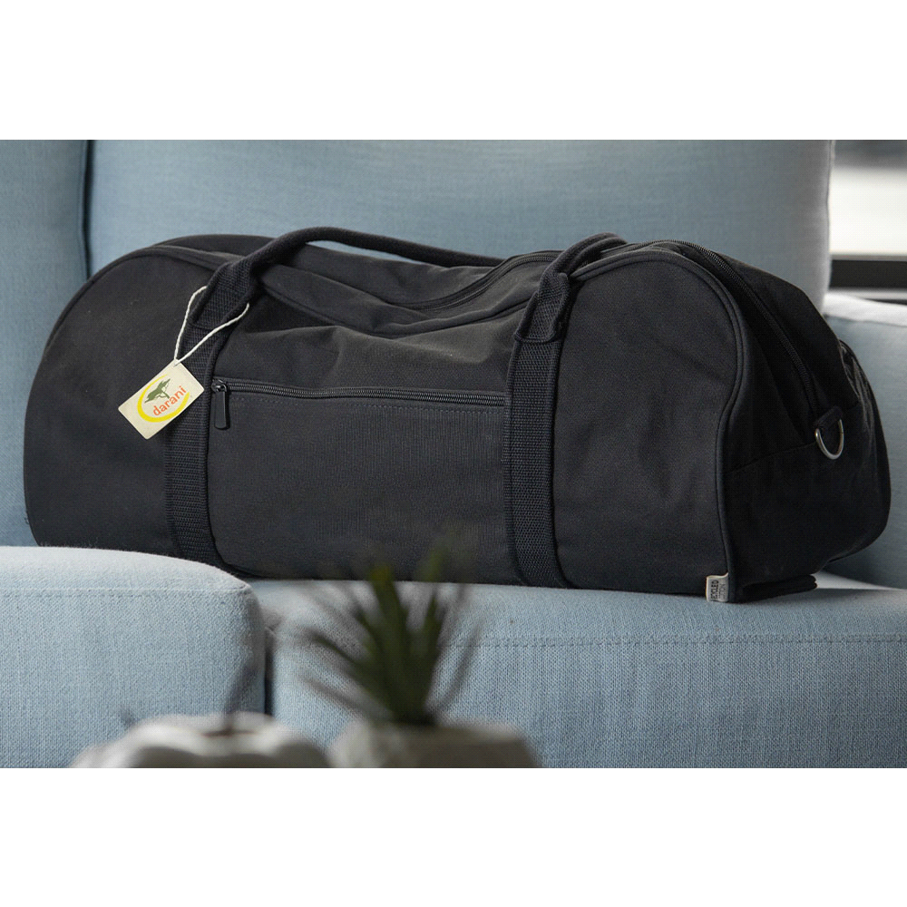 Darani GRS Recycled Canvas Duffle 48L – Duffle/Sports Bags – The Range – available in Black and Navy – thumbnail 6 of 23
