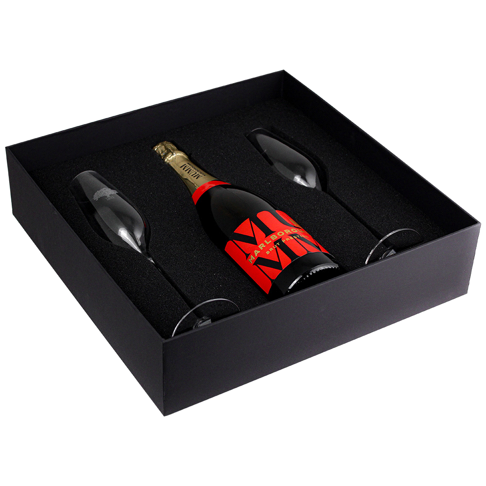 Champagne Flute Gift Set – Glassware – The Range – available in Black – thumbnail 3 of 7