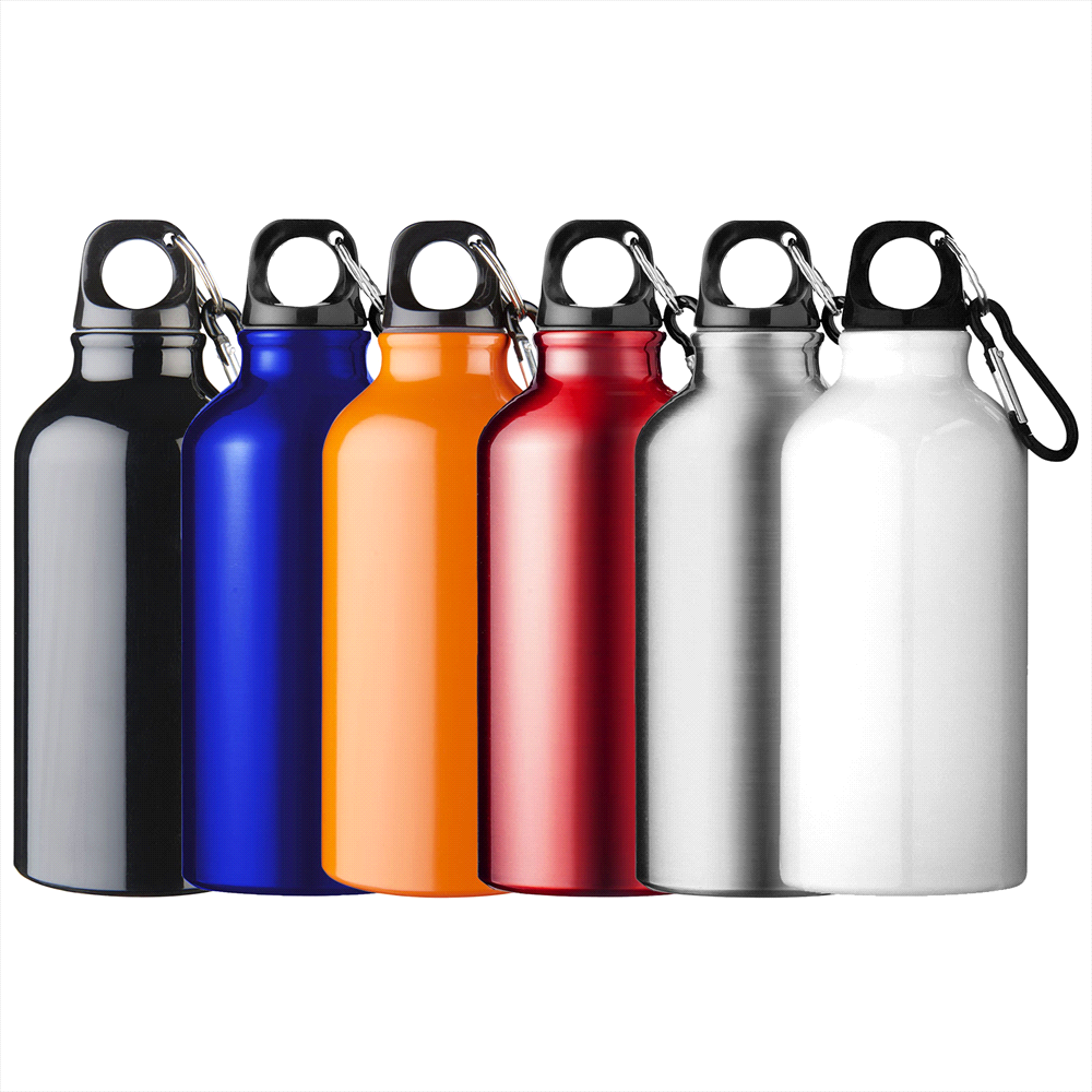 Oregon 400ml Sport Bottle w/ Carabiner – Drink Bottles – The Range – available in Black, Blue, Orange, Red and 2 more – thumbnail 1 of 18
