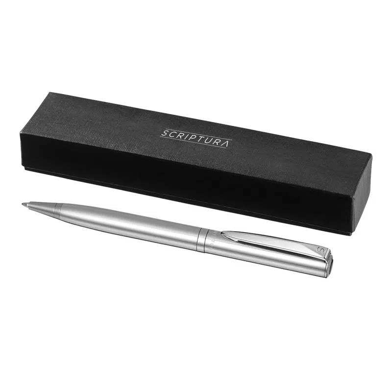 Scriptura Hercules Ballpoint Pen – Metal Pens – available in silver colour
