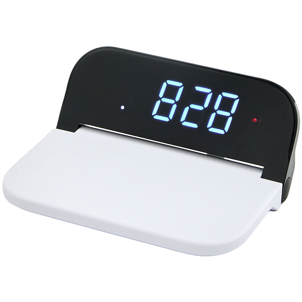 Digital Power Clock 15W Wireless Charger – Calculators – The Range – available in White – thumbnail 1 of 5