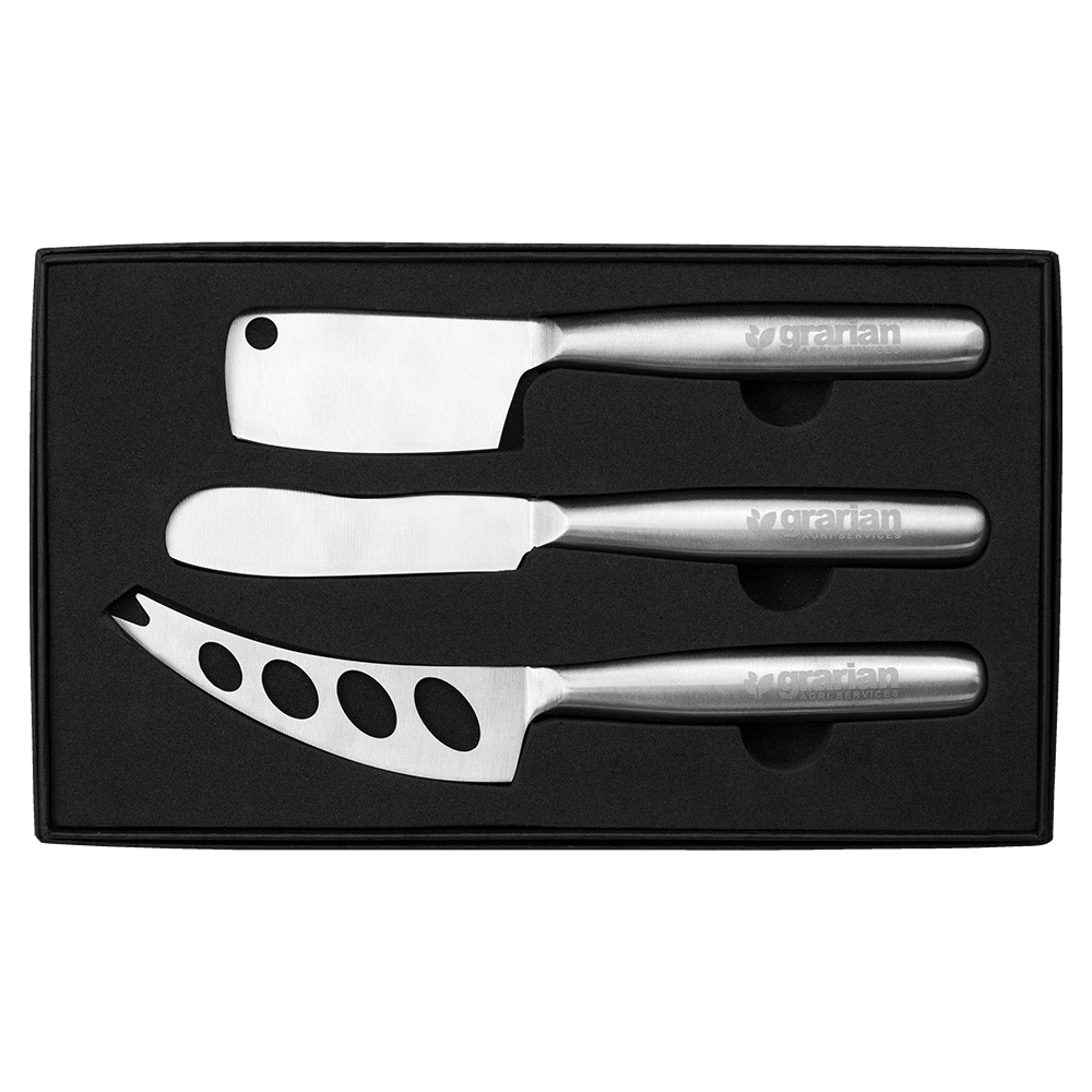 Stainless Steel Cheese Knife Set – Cheese Boards – The Range – available in Silver – thumbnail 6 of 6