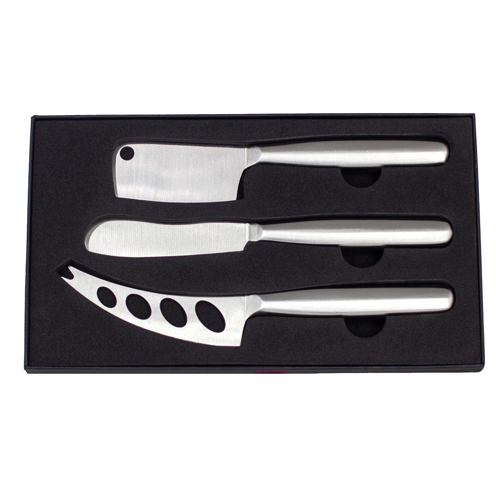 Stainless Steel Cheese Knife Set – Cheese Boards – The Range – available in Silver – thumbnail 1 of 6