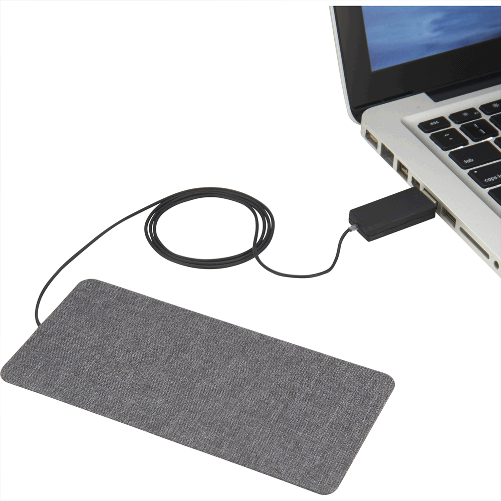 Ultra Thin Fabric Wireless Charging Pad – Wireless Chargers – Global Stock – available in Grey – thumbnail 4 of 8